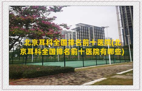 北京耳科全国排名前十医院(北京耳科全国排名前十医院有哪些)