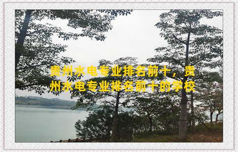 贵州水电专业排名前十，贵州水电专业排名前十的学校